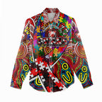 Autism Awareness Australia Sydney Swans Women Casual Shirt Aboriginal Indigenous Art
