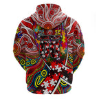 Autism Awareness Australia Sydney Swans Zip Hoodie Aboriginal Indigenous Art