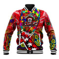 Autism Awareness Australia St Kilda Saints Baseball Jacket Aboriginal Indigenous Art