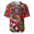 Autism Awareness Australia St Kilda Saints Baseball Jersey Aboriginal Indigenous Art