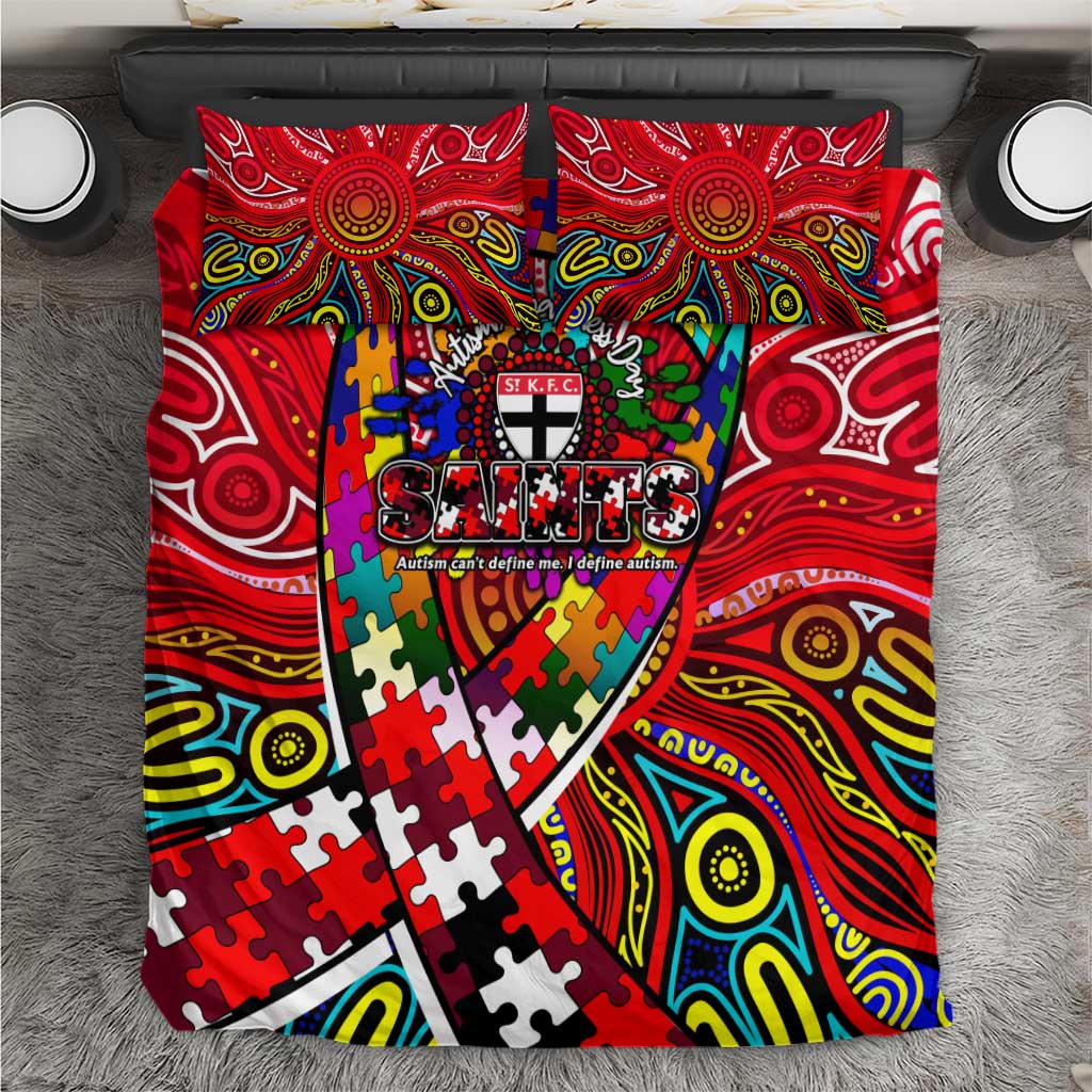 Autism Awareness Australia St Kilda Saints Bedding Set Aboriginal Indigenous Art