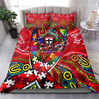 Autism Awareness Australia St Kilda Saints Bedding Set Aboriginal Indigenous Art