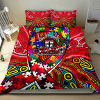 Autism Awareness Australia St Kilda Saints Bedding Set Aboriginal Indigenous Art