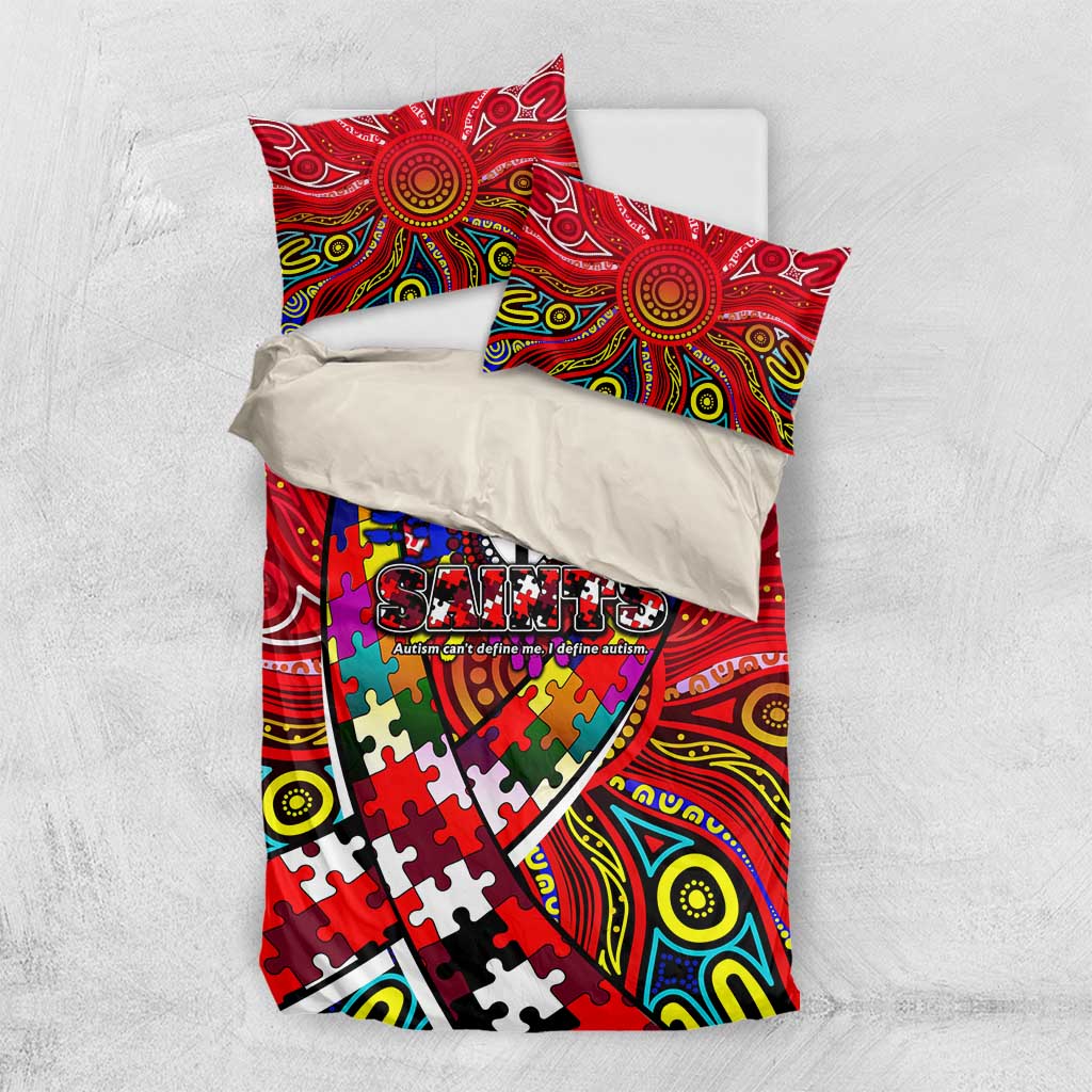 Autism Awareness Australia St Kilda Saints Bedding Set Aboriginal Indigenous Art