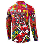 Autism Awareness Australia St Kilda Saints Button Sweatshirt Aboriginal Indigenous Art