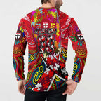 Autism Awareness Australia St Kilda Saints Button Sweatshirt Aboriginal Indigenous Art