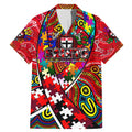 Autism Awareness Australia St Kilda Saints Family Matching Mermaid Dress and Hawaiian Shirt Aboriginal Indigenous Art