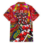 Autism Awareness Australia St Kilda Saints Family Matching Mermaid Dress and Hawaiian Shirt Aboriginal Indigenous Art