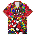 Autism Awareness Australia St Kilda Saints Family Matching Summer Maxi Dress and Hawaiian Shirt Aboriginal Indigenous Art