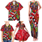 Autism Awareness Australia St Kilda Saints Family Matching Tank Maxi Dress and Hawaiian Shirt Aboriginal Indigenous Art