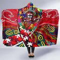 Autism Awareness Australia St Kilda Saints Hooded Blanket Aboriginal Indigenous Art