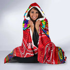 Autism Awareness Australia St Kilda Saints Hooded Blanket Aboriginal Indigenous Art