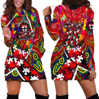Autism Awareness Australia St Kilda Saints Hoodie Dress Aboriginal Indigenous Art