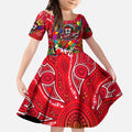 Autism Awareness Australia St Kilda Saints Kid Short Sleeve Dress Aboriginal Indigenous Art