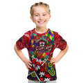 Autism Awareness Australia St Kilda Saints Kid T Shirt Aboriginal Indigenous Art