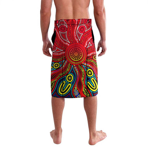 Autism Awareness Australia St Kilda Saints Lavalava Aboriginal Indigenous Art