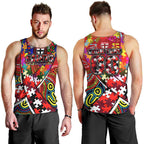 Autism Awareness Australia St Kilda Saints Men Tank Top Aboriginal Indigenous Art