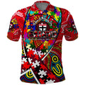 Autism Awareness Australia St Kilda Saints Polo Shirt Aboriginal Indigenous Art