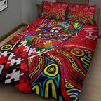 Autism Awareness Australia St Kilda Saints Quilt Bed Set Aboriginal Indigenous Art