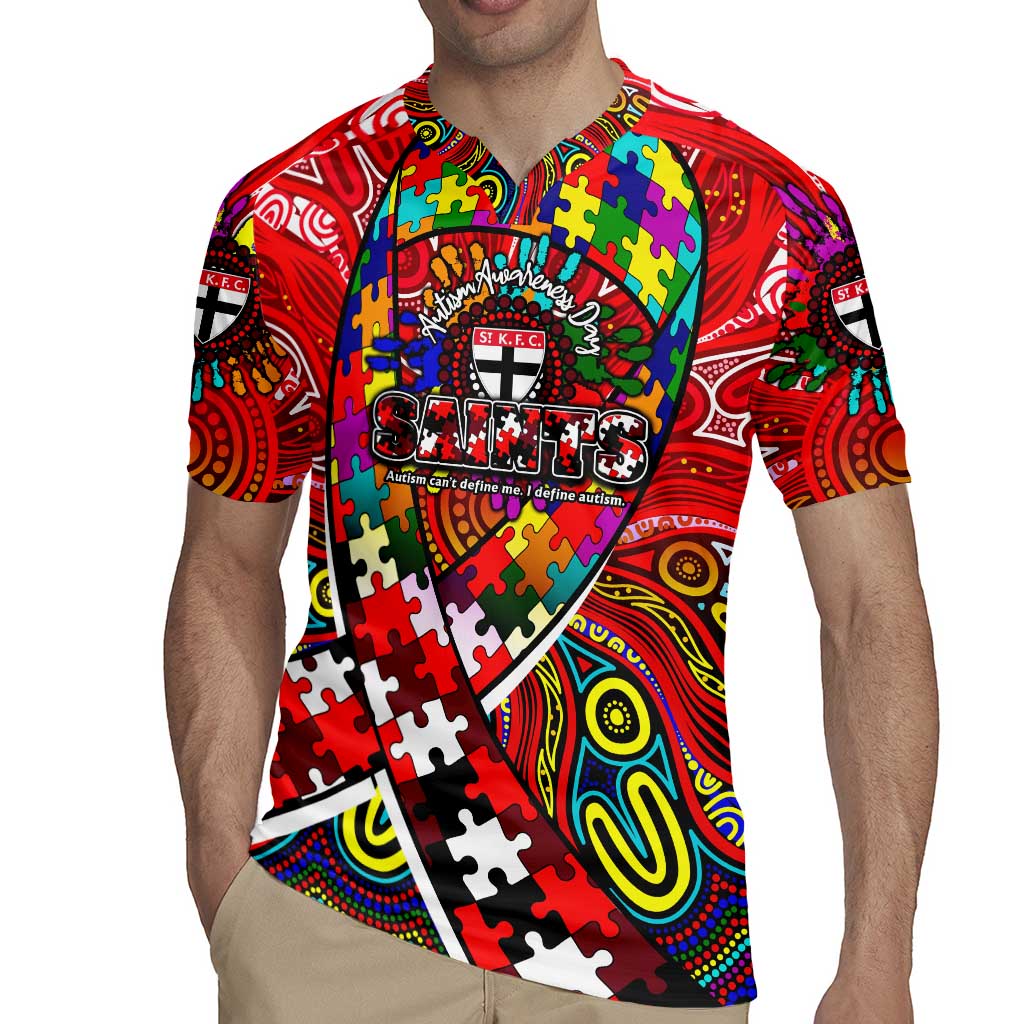 Autism Awareness Australia St Kilda Saints Rugby Jersey Aboriginal Indigenous Art