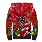 Autism Awareness Australia St Kilda Saints Sherpa Hoodie Aboriginal Indigenous Art