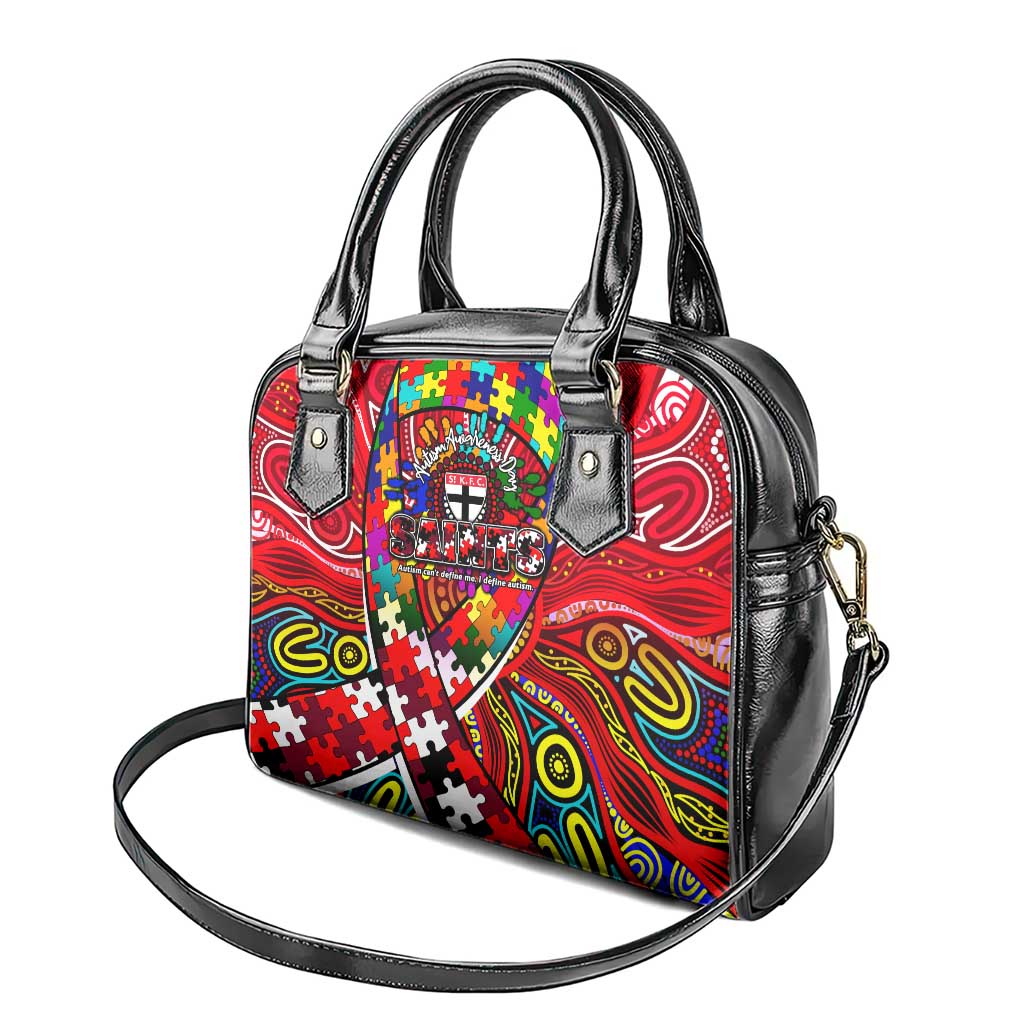 Autism Awareness Australia St Kilda Saints Shoulder Handbag Aboriginal Indigenous Art