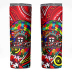 Autism Awareness Australia St Kilda Saints Skinny Tumbler Aboriginal Indigenous Art