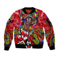 Autism Awareness Australia St Kilda Saints Sleeve Zip Bomber Jacket Aboriginal Indigenous Art