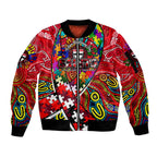 Autism Awareness Australia St Kilda Saints Sleeve Zip Bomber Jacket Aboriginal Indigenous Art