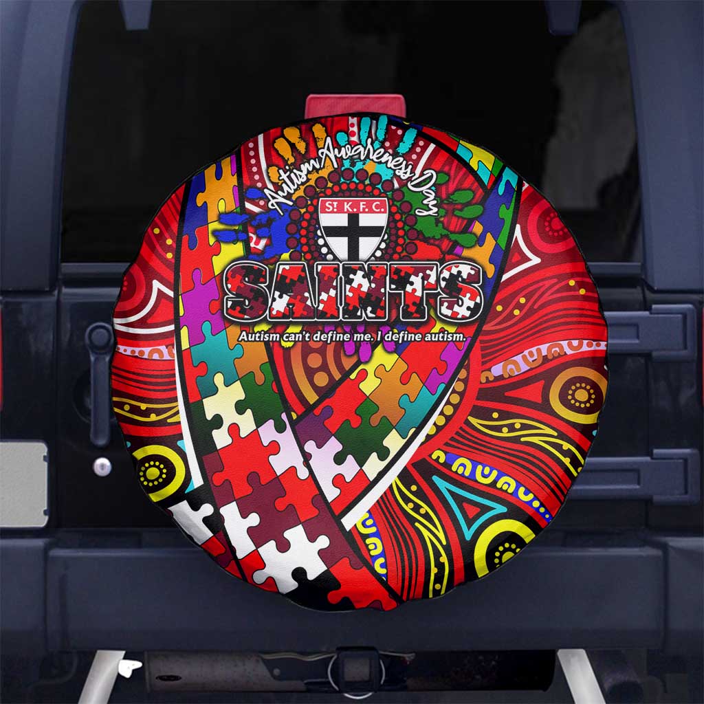 Autism Awareness Australia St Kilda Saints Spare Tire Cover Aboriginal Indigenous Art