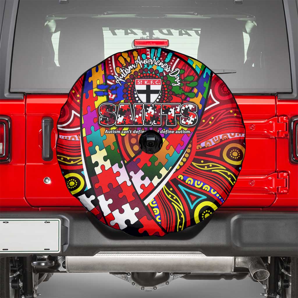 Autism Awareness Australia St Kilda Saints Spare Tire Cover Aboriginal Indigenous Art