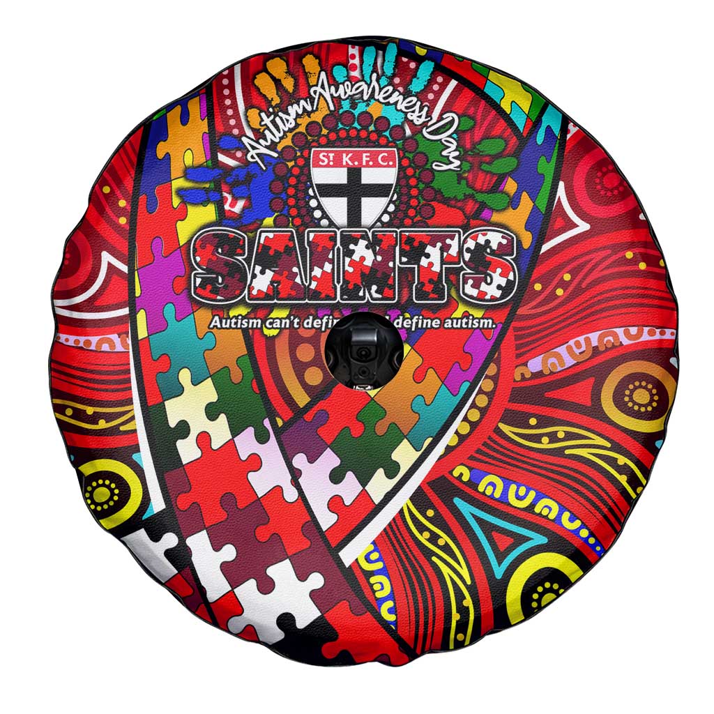 Autism Awareness Australia St Kilda Saints Spare Tire Cover Aboriginal Indigenous Art