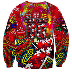 Autism Awareness Australia St Kilda Saints Sweatshirt Aboriginal Indigenous Art
