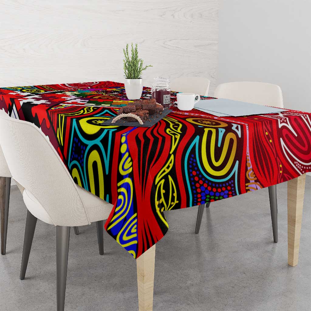 Autism Awareness Australia St Kilda Saints Tablecloth Aboriginal Indigenous Art