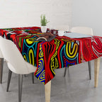 Autism Awareness Australia St Kilda Saints Tablecloth Aboriginal Indigenous Art