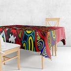 Autism Awareness Australia St Kilda Saints Tablecloth Aboriginal Indigenous Art