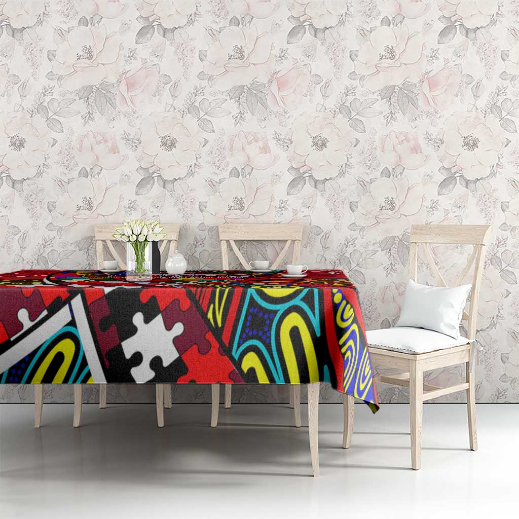 Autism Awareness Australia St Kilda Saints Tablecloth Aboriginal Indigenous Art