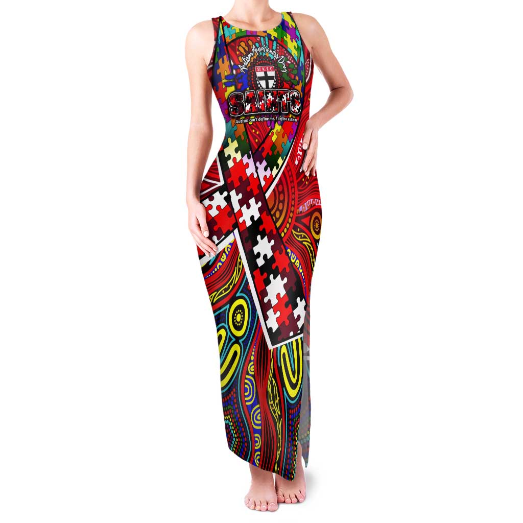 Autism Awareness Australia St Kilda Saints Tank Maxi Dress Aboriginal Indigenous Art