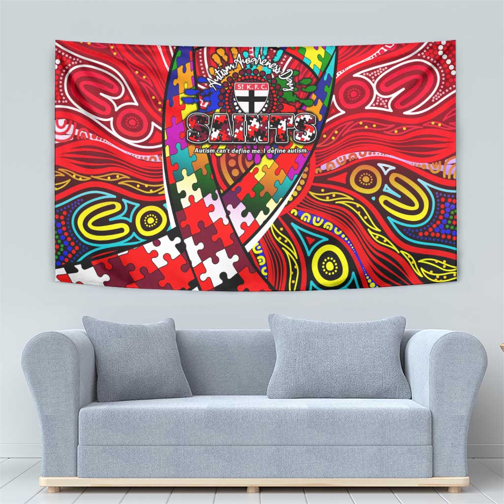 Autism Awareness Australia St Kilda Saints Tapestry Aboriginal Indigenous Art