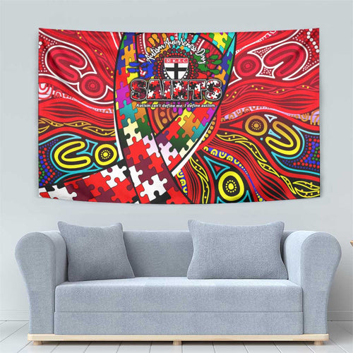 Autism Awareness Australia St Kilda Saints Tapestry Aboriginal Indigenous Art
