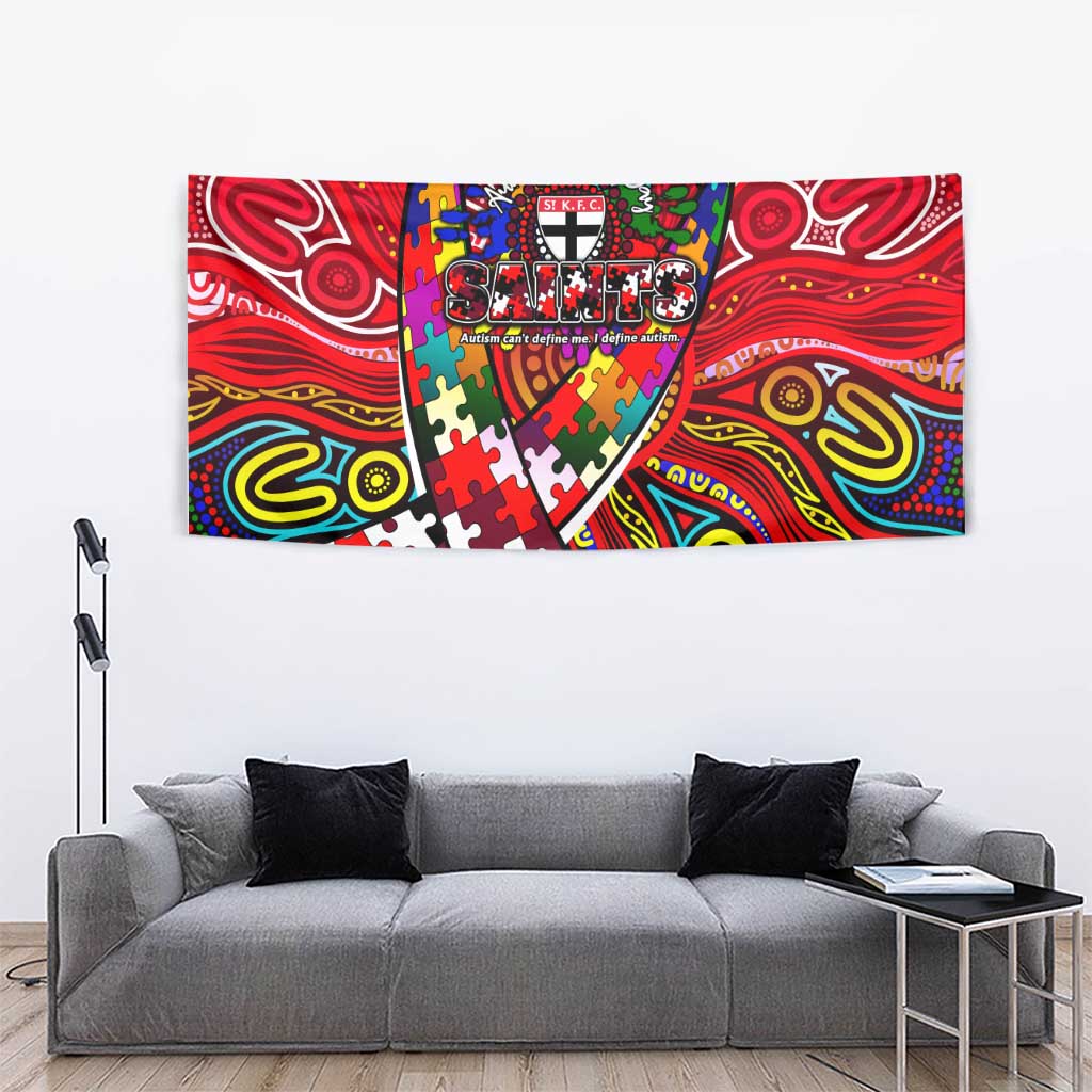 Autism Awareness Australia St Kilda Saints Tapestry Aboriginal Indigenous Art