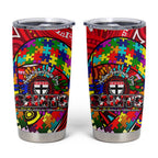 Autism Awareness Australia St Kilda Saints Tumbler Cup Aboriginal Indigenous Art