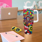Autism Awareness Australia St Kilda Saints Tumbler With Handle Aboriginal Indigenous Art