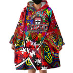 Autism Awareness Australia St Kilda Saints Wearable Blanket Hoodie Aboriginal Indigenous Art