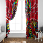 Autism Awareness Australia St Kilda Saints Window Curtain Aboriginal Indigenous Art