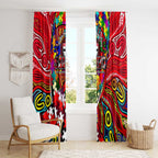 Autism Awareness Australia St Kilda Saints Window Curtain Aboriginal Indigenous Art