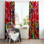 Autism Awareness Australia St Kilda Saints Window Curtain Aboriginal Indigenous Art