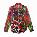 Autism Awareness Australia St Kilda Saints Women Casual Shirt Aboriginal Indigenous Art