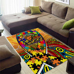Autism Awareness Australia GWS Giants Area Rug Aboriginal Indigenous Art