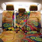 Autism Awareness Australia GWS Giants Back Car Seat Cover Aboriginal Indigenous Art